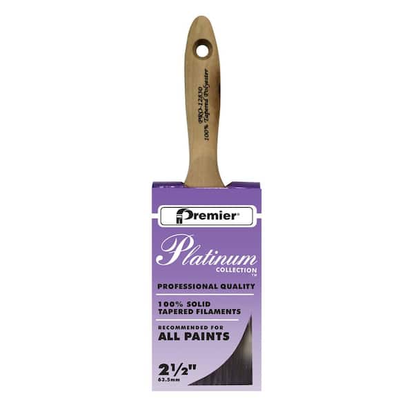 Premier Platinum 2-1/2 in. Flat Polyester Paint Brush (6-Pack)