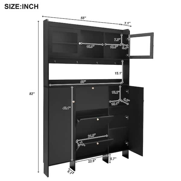 Hanging clearance shoe cabinet