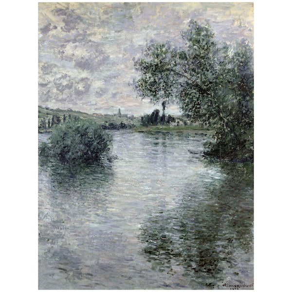 Trademark Fine Art 24 in. x 32 in. Seine at Vetheuil, 1879 Canvas Art