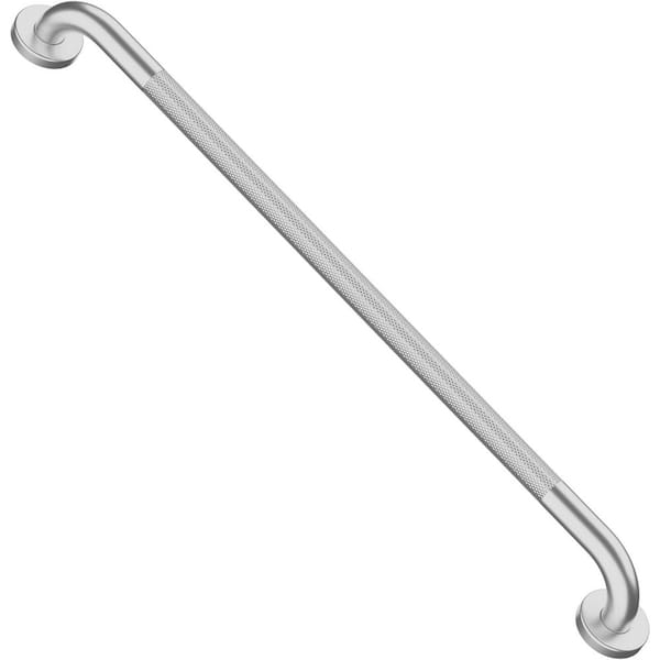 32 in. x 1.25 in. Concealed Screw Shower Grab Bar Satin Brushed Nickel Anti-Slip Grip for Safety and Balance