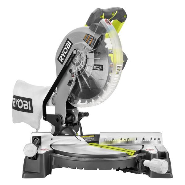 RYOBI 15 Amp 10 in. Corded Sliding Compound Miter Saw and Universal Miter  Saw QUICKSTAND TSS103-A18MS01G - The Home Depot