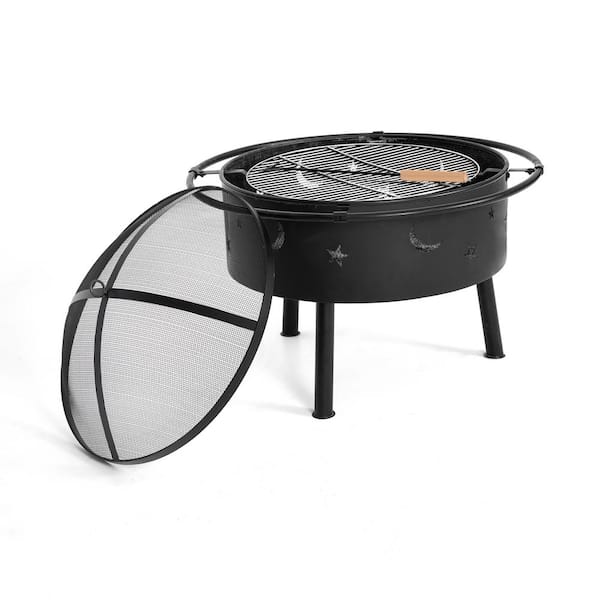 Westin Outdoor 23 In X 24, Star And Moon Fire Pit And Grill