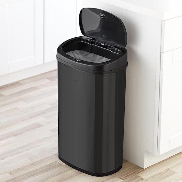 Mainstays 13 Gallon Trash Can, Plastic Swing Top Kitchen Trash Can
