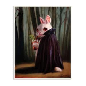 Vampire Rabbit Drinking Bloody Mary Dark Forest By Lucia Heffernan Unframed Print Animal Wall Art 10 in. x 15 in.
