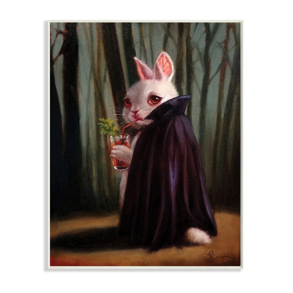 m*u様 Bloody Rose Rabbit BAG blood うさぎ ブラ Stupell Industries Vampire Rabbit Drinking Bloody Mary Dark Forest