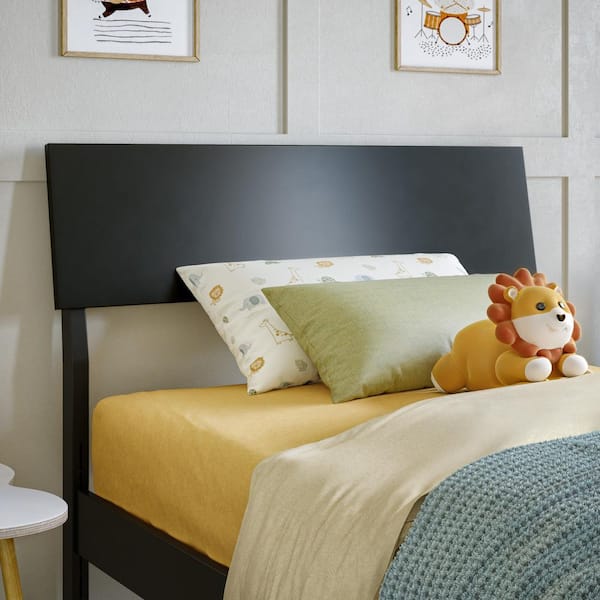 Bradford Black Wood Twin Adjustable Panel Headboard