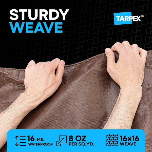 Tarpex 16 Mil Super Heavy-Duty Polyethylene Tarp 15 ft. x 15 ft