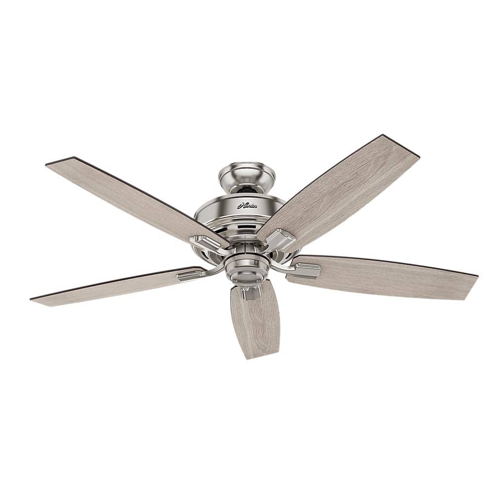 Bennett 52" Brushed Nickel Ceiling Fan with LED Light and Remote