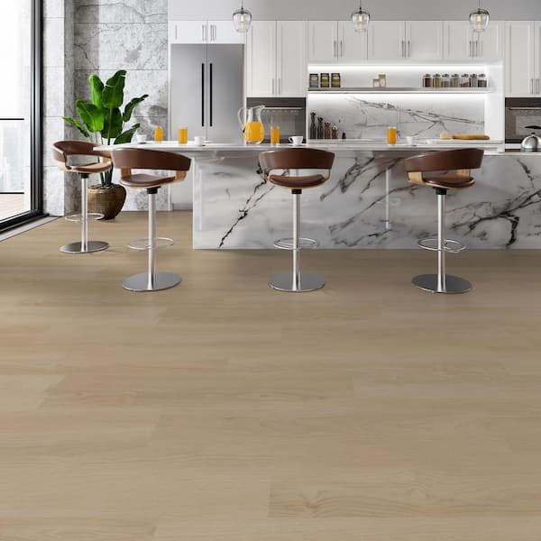 Venters Cherry 22 MIL x 8.7 in. W x 59 in. L Click Lock Waterproof Luxury vinyl Plank Flooring (25 sq. ft./Case)