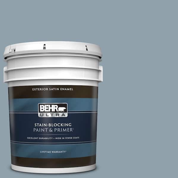 BEHR ULTRA 5 gal. #N480-4 French Colony Satin Enamel Exterior Paint & Primer