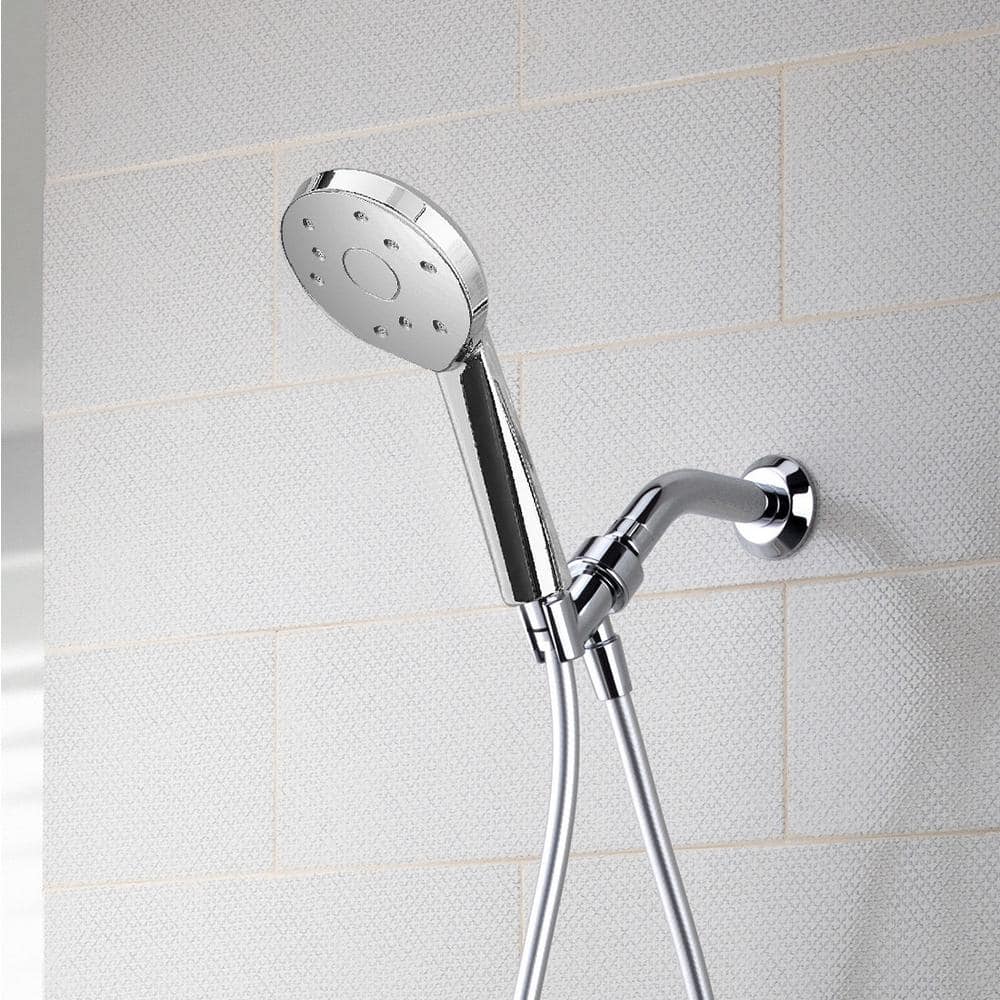 Kiri Chrome Adjustable Wall Mounted Handheld Shower Head