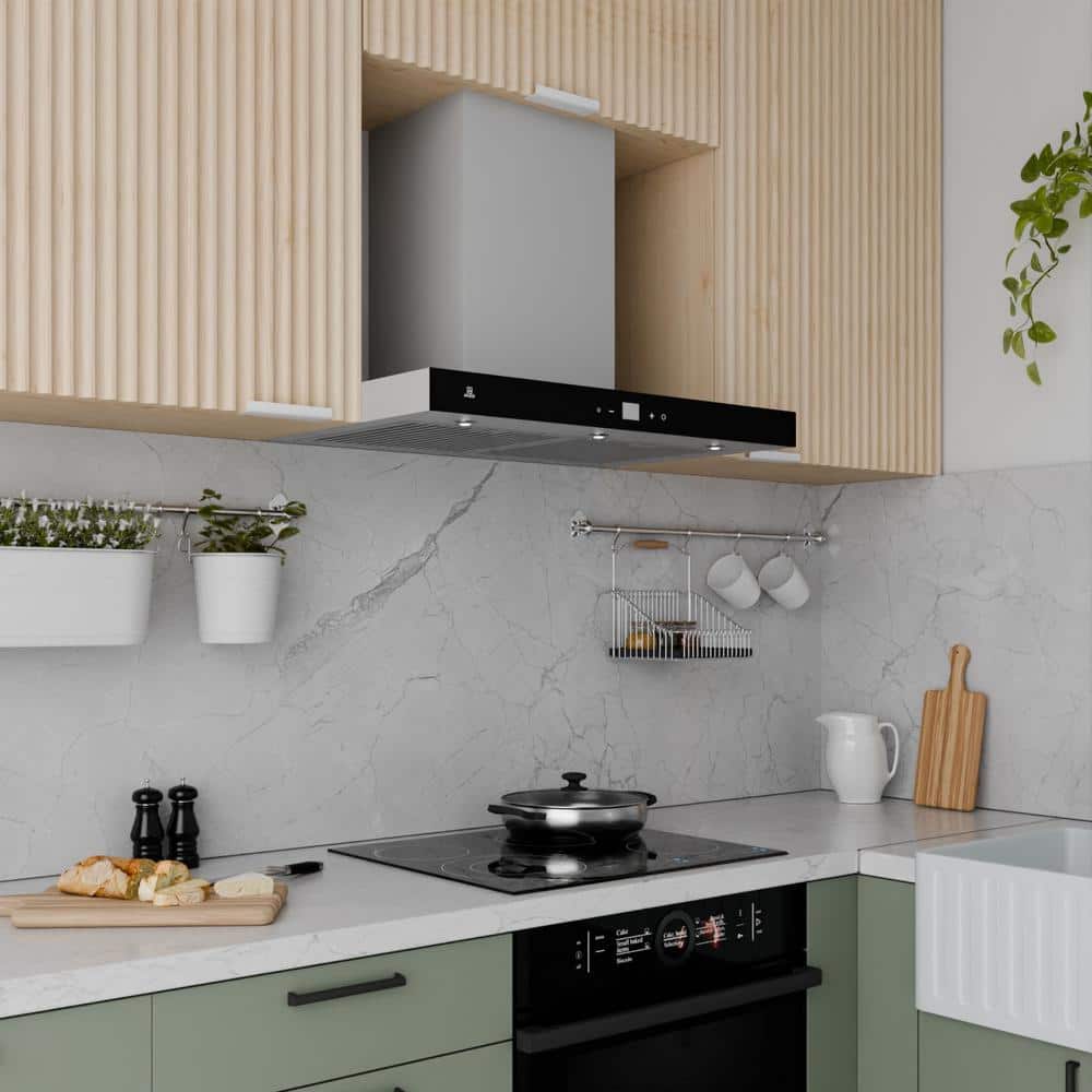 30" Stainless Steel Convertible Wall Mounted Range Hood