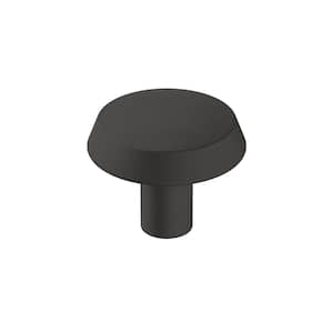 Premise 1-1/4 in. (32mm) Modern Matte Black Round Cabinet Knob