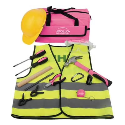 pink toy tool set