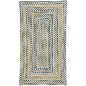 Tooele Light Tan 7 ft. x 9 ft. Concentric Area Rug