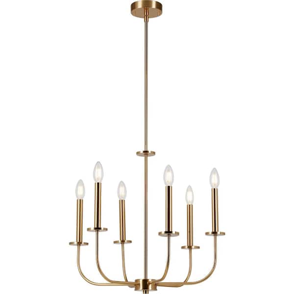 Tilden 6-Light Antique Gold Chandelier