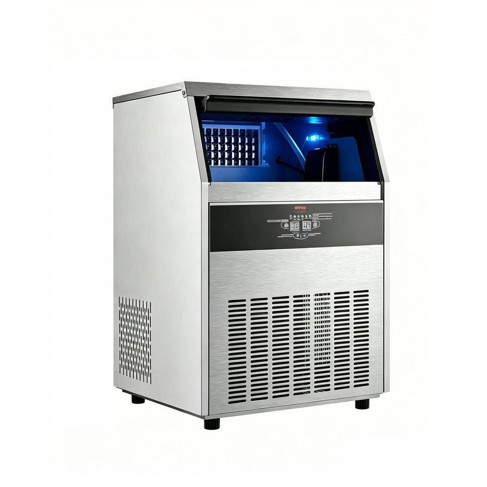 23.2 in. Commercial Ice Maker 160 lbs. /24 H Freestanding Stainless Steel Ice Maker Full Size Cubes with 66 lbs. Storage price history on PriceWatchPro