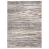 PRIVATE BRAND UNBRANDED Bazaar Stripe Shag Ivory 5 ft. x 7 ft. Area Rug