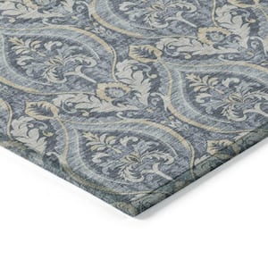 Chantille ACN572 Blue 10 ft. x 14 ft. Machine Washable Indoor/Outdoor Geometric Area Rug