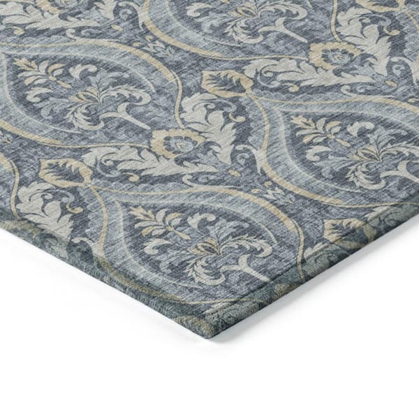 Chantille ACN572 Blue 2 ft. 3 in. x 7 ft. 6 in. Machine Washable Indoor/Outdoor Geometric Runner Rug