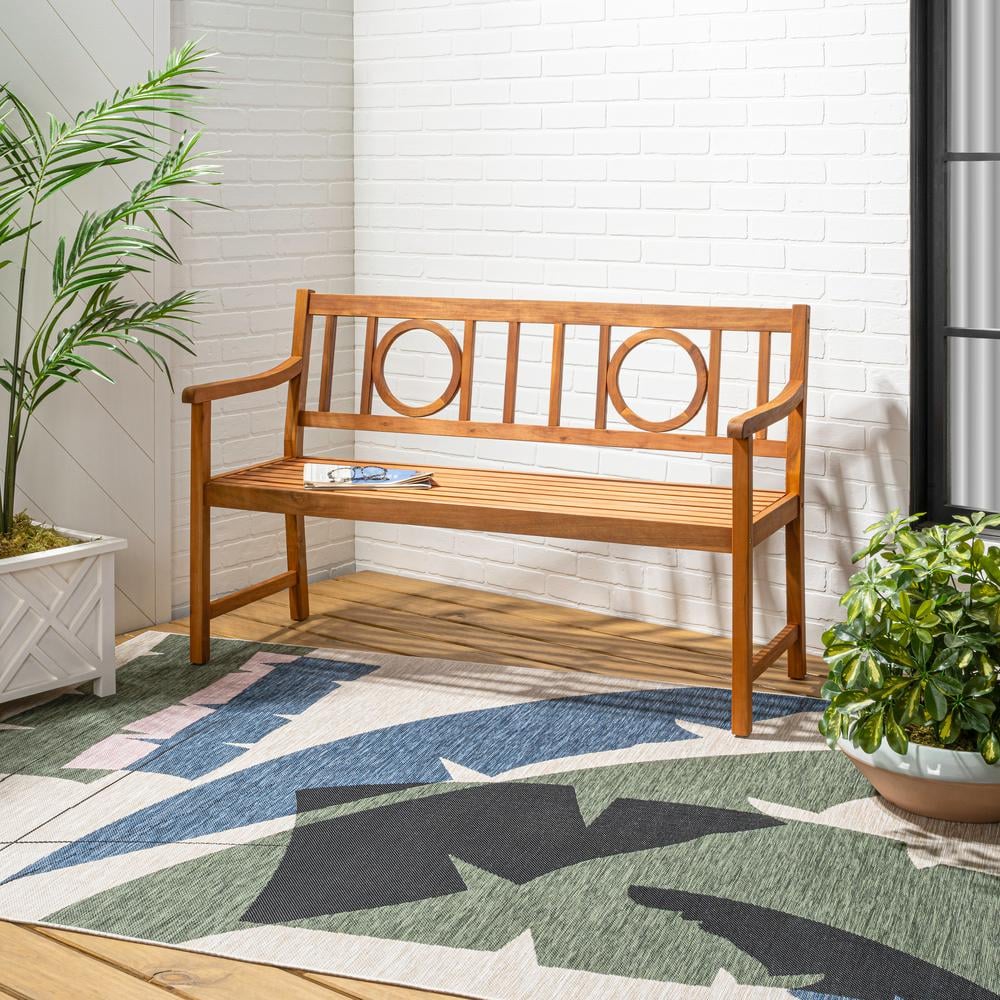 Apollo 61" Teak Acacia Wood Outdoor Garden Bench