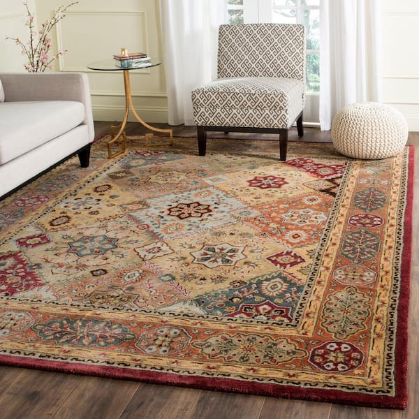 Persian Legend 10 ft. x 14 ft. Red/Rust Medallion Oriental Border Area Rug