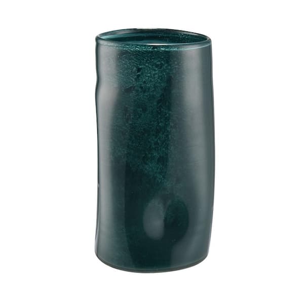 Belfort Colored Glass 5.5 in. Decorative Vase in Dark Green - Extra ...