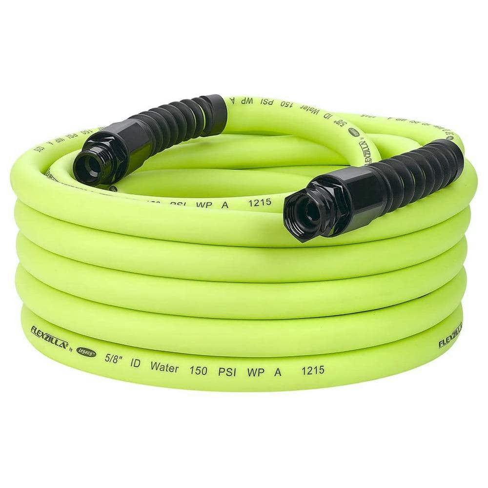 Flexzilla Pro 5/8 in. x 50 ft., 3/4 in. - 11-1/2 GHT Fittings Water Hose  HFZWP550