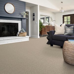 Alpine - Grace - Beige 17.3 oz. Polyester Texture Installed Carpet