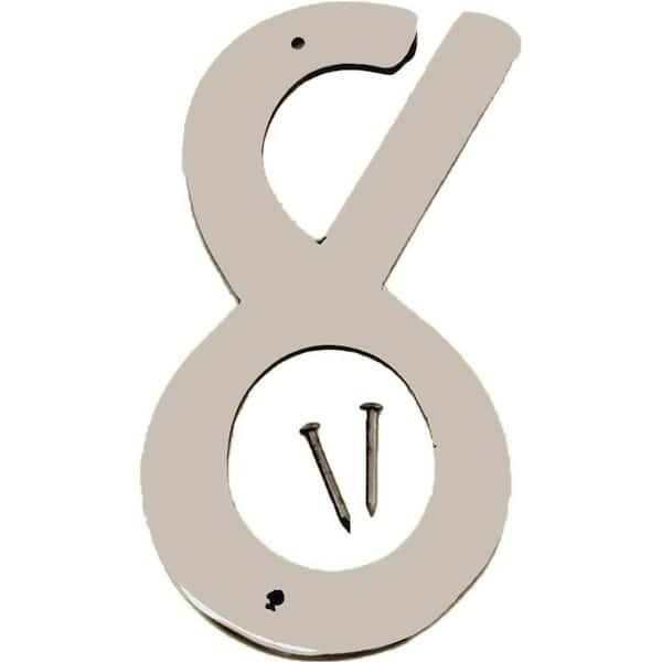 HY-KO 4 in. Satin Nickel Number 8