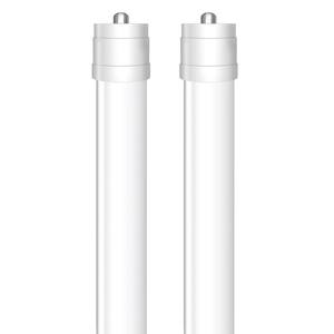 40-Watt 8 ft. T12 FA8 Single Pin Type A Plug and Play Linear LED Tube Light Bulb, Daylight Deluxe 6500K (2-Pack)