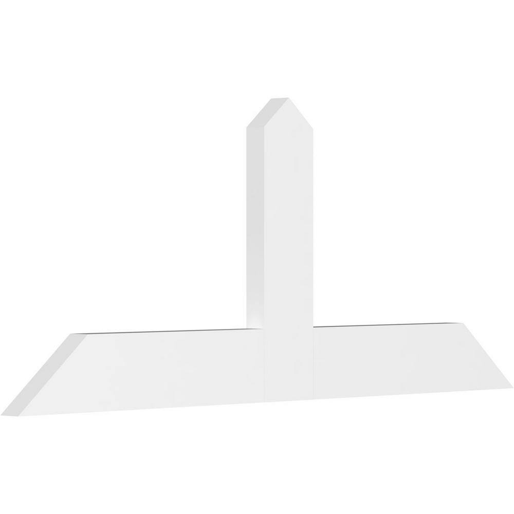 60 in. W x 25 in. H x 2 in. D x 6 in. F, 10/12 Pitch, Portland Signature Urethane Gable Bracket, Primed Tan price history on PriceWatchPro