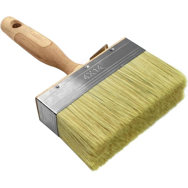 KIWDZFU 5.5 Deck Stain Brush Limewash Brush Wood Handle Large Applicator for Wall Wood Fence Floor Painting