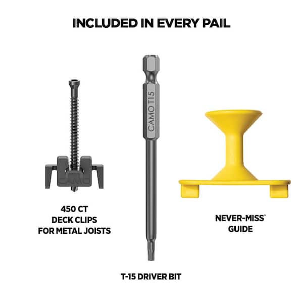 Wedgemetal Stainless Steel Hidden Deck Fastener Clip For Metal Framing (450-Count/250 sq. ft.)