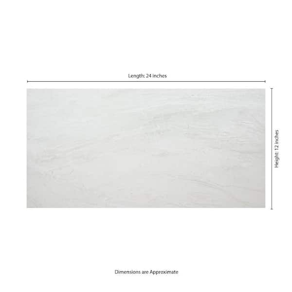 MSI Alexandra White 12 in. x 24 in. Matte Porcelain Marble Look Floor and  Wall Tile (2 sq. ft./Each) NHDALEX12X24 - The Home Depot