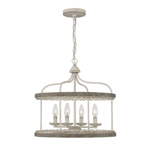 TUXEDO PARK LIGHTING 18 in. W x 17 in. H 4-Light Silo Candlestick Pendant Light