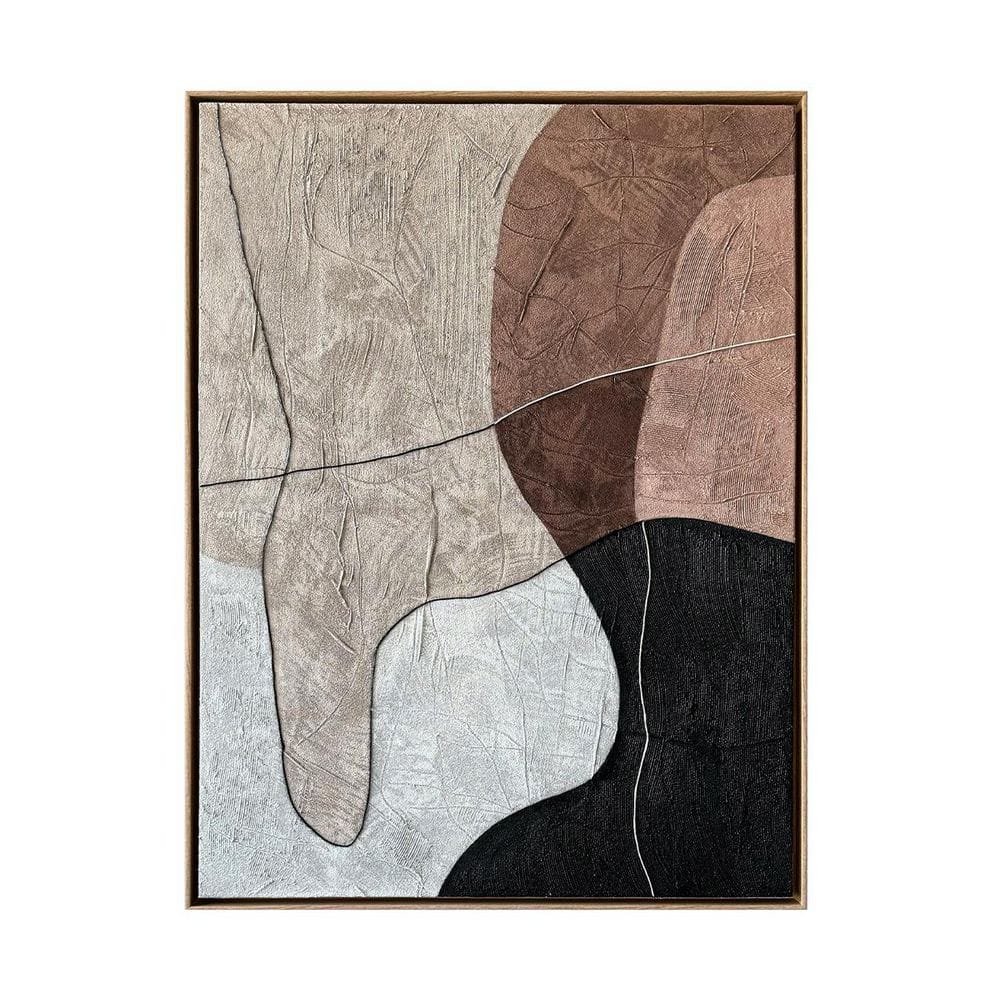 Porcelain Framed Abstract Wall Art Print Hand Painted 48 in. x 36 in. price history on PriceWatchPro