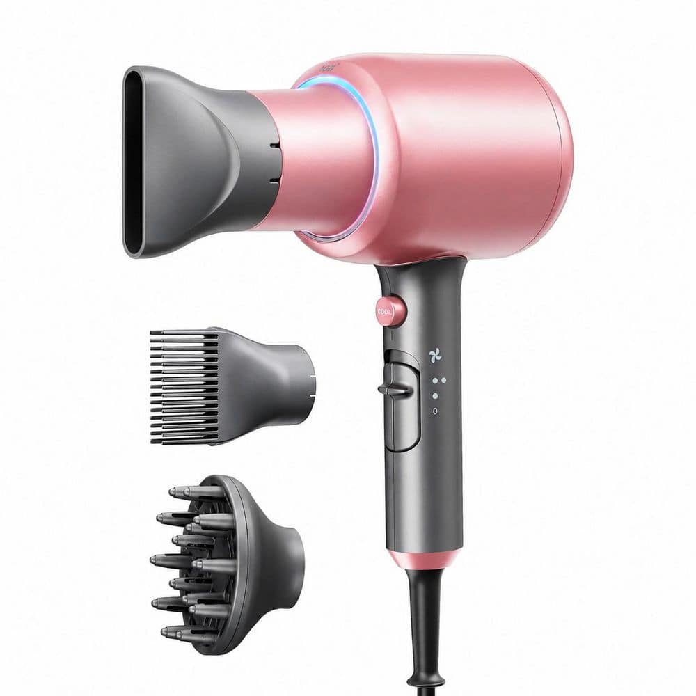 1875W Ionic Hair Dryer with Diffuser and Ceramic Technology, 3 Attachments for All Hair Types, Rose Gold price history on PriceWatchPro