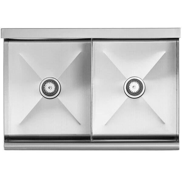 Aoibox 24 in. Stainless Steel Freestanding Commercial Utility Sink with Faucet