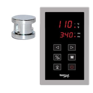 Oasis Programmable Steam Bath Generator Touch Pad Control Kit in Chrome