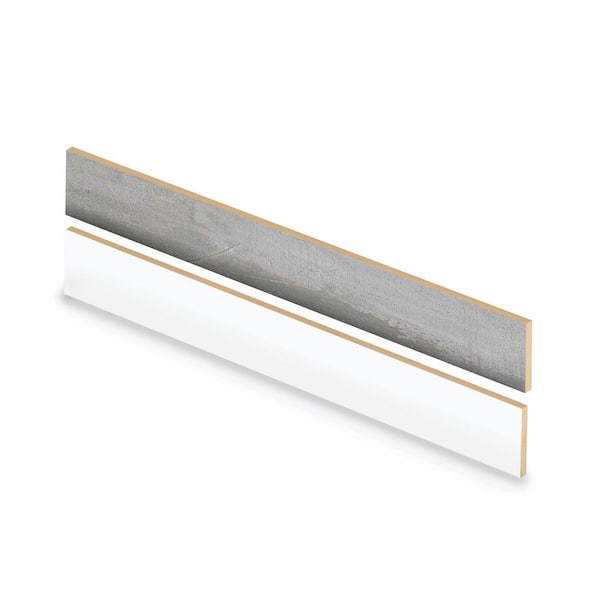 Cap A Tread Sorento Platinum Beige/Fishers Island Wood 47 in. L x 7.37 in.  W x 0.56 in. T Vinyl Stair Reversible Riser Adhesive 01R073900 - The Home  Depot