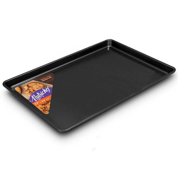 NutriChef Non Stick Baking Sheets, Cookie Pan Aluminum Bakeware,  Professional Quality Kitchen Cooking Non-Stick Bake Trays with Silver  Coating Inside