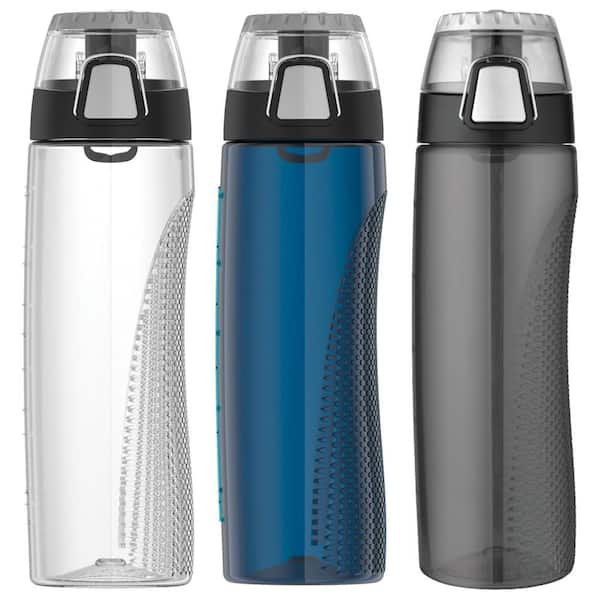 Thermos 24 oz. Tritan Plastic Water Bottle with Meter (Set of 3)  843631154014 - The Home Depot
