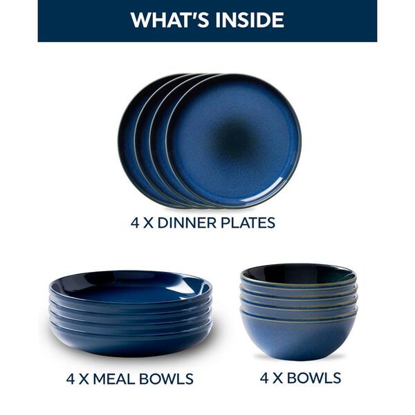 navy dinner plates