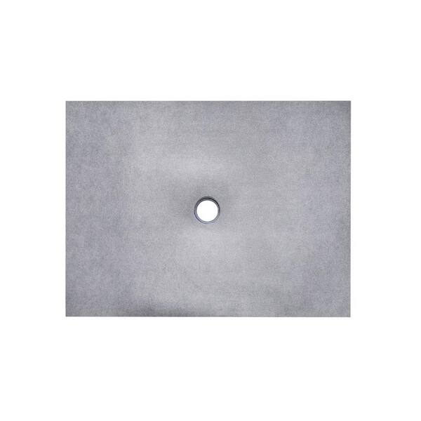 Everbilt 36 in. x 60 in. Waterproof Shower Pan with Center Drain (Drain Assembly Included