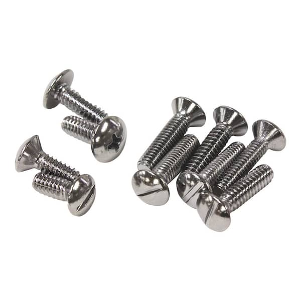 10 Piece Handle Screw Kit in Oval-Head and Truss-Head