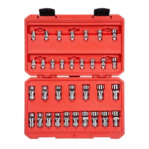 1/4, 3/8 in. Drive Universal Joint Socket Set (33-Piece)