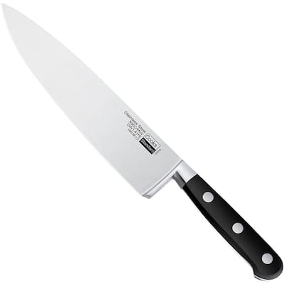 Fiskars Hard Edge 5.16 in. Stainless Steel Partial Tang Large Chef's Knife,  Single with 7.9 in. Blade 1051747 - The Home Depot