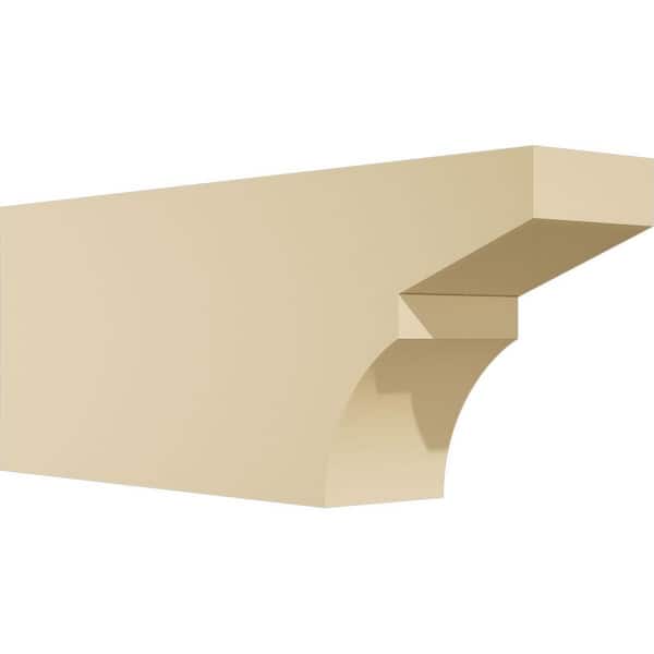Ekena Millwork Standard Monterey 3 in. W x 6 in. H x 16 in. D Signature Urethane Rafter Tail Outlooker