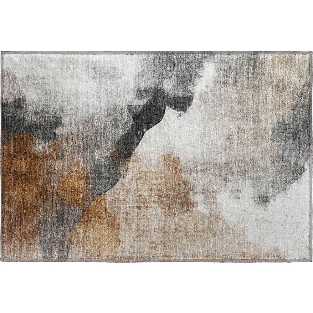 Mayfield Premium Machine Washable Abstract AMF2043 Paprika 2 ft. x 3 ft. Accent Rug price history on PriceWatchPro